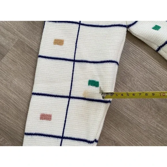 Vtg 60s Mod Sweater Cardigan Lilly California Granny Cottage Core Retro Jacket S - Picture 8 of 10